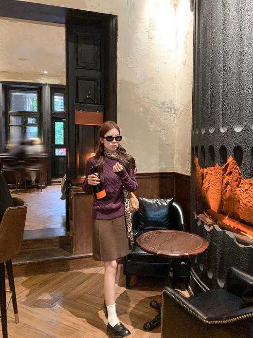 <曾小咸推荐>2.8现货秒杀 ！微信超特价！撞色边开衫 日常189.99 立减100 秒杀89.99！！半身裙  秒杀69.99！ 波点针织衫 秒89.99！ 商品图6