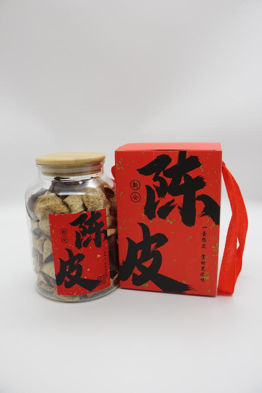 【十年陈】2015年二红断皮120g 泡水泡茶老陈皮干陈皮晒干纯生罐装礼盒装送礼必备 商品图0