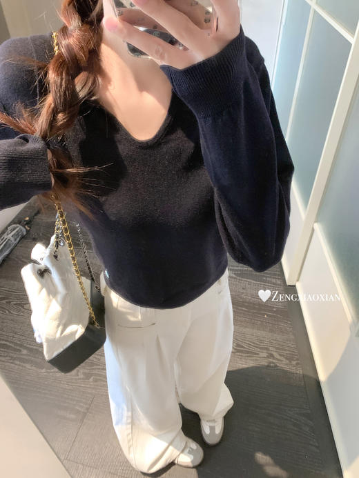 <曾小咸推荐>现货秒杀 ！微信超特价！3色韩系Polo领针织衫 日常139.99 立减70 秒杀69.99！！褶皱蕾丝边阔腿西装裤 秒杀89.99！！ 商品图11