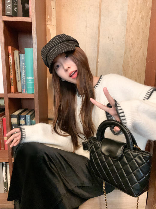 <曾小咸推荐>现货秒杀 ！微信超特价！2色韩系撞色毛衣 日常169.99 立减80 秒杀89.99！ 浅灰色休闲裤秒杀79.99！！ 商品图13