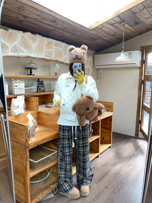 <曾小咸推荐>现货秒杀 ！微信超特价！字母刺绣翻领菱格短外套 日常289.99 立减140 秒杀149.99！！ 商品图8