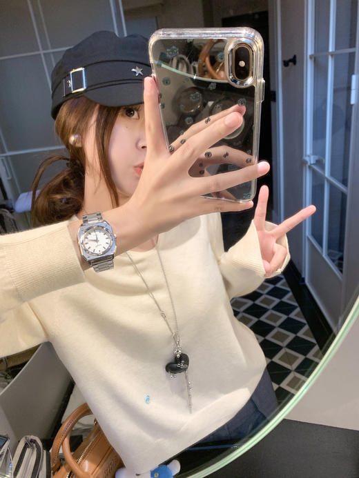 <曾小咸推荐>现货秒杀 ！微信超特价！3色韩系Polo领针织衫 日常139.99 立减70 秒杀69.99！！褶皱蕾丝边阔腿西装裤 秒杀89.99！！ 商品图5