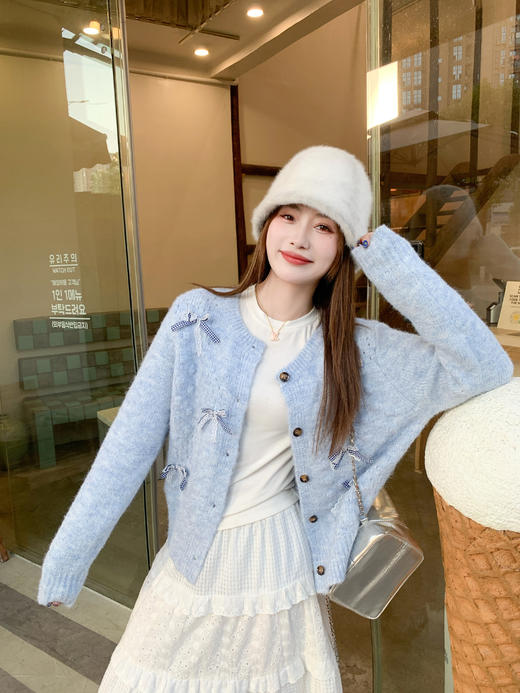 <曾小咸推荐>现货秒杀 ！微信超特价！韩系蝴蝶结开衫 日常209.99 立减120 秒杀89.99！！ 商品图13