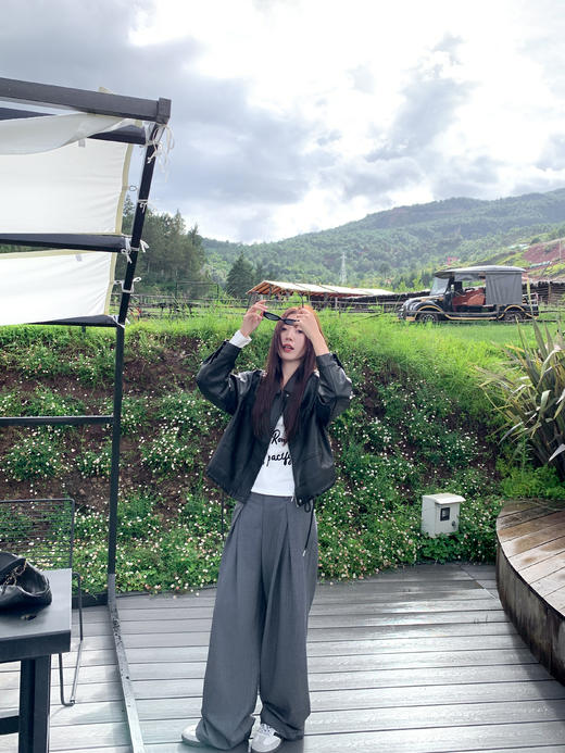 <曾小咸推荐>现货秒杀 ！微信超特价！纯欲风英文V领长袖T恤 日常129.99 立减60 秒杀69.99！！西装裤 秒杀89.99！！ 商品图8