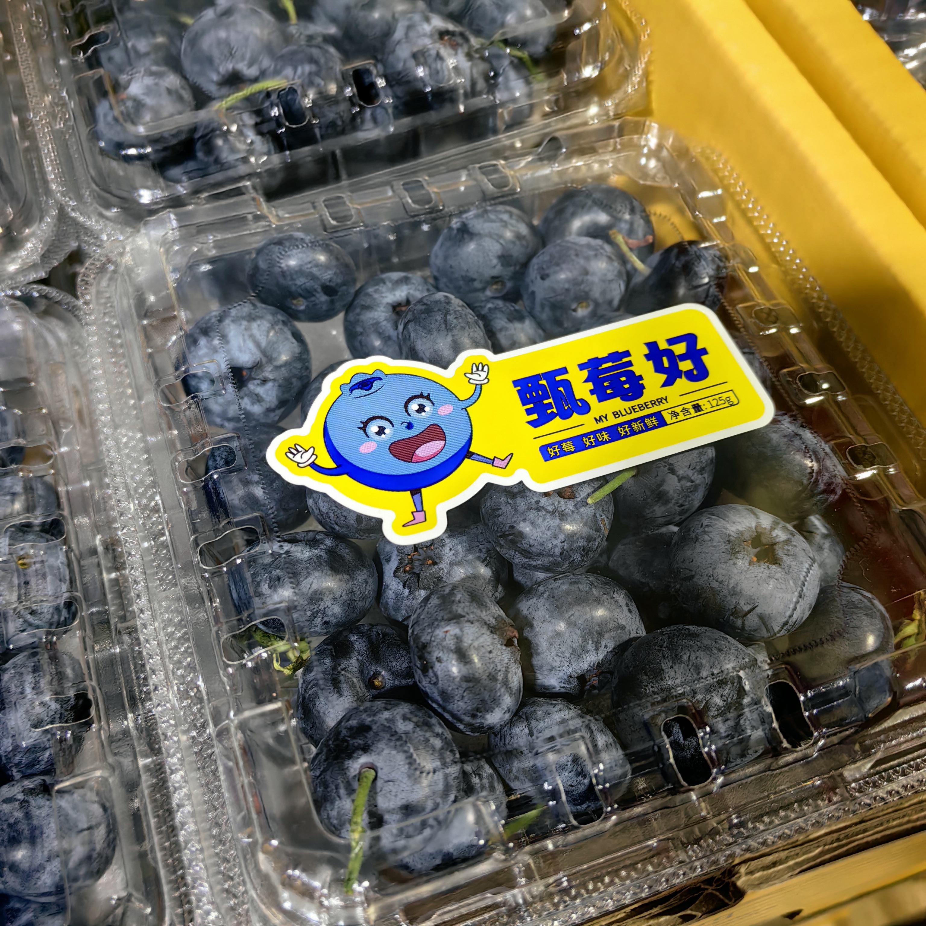 【九分甜】云南特级高山蓝莓18+顺丰包邮【标准125克/盒，非电商100克/盒】