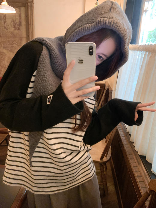 <曾小咸推荐>现货秒杀 ！微信超特价！撞色条纹插肩袖T恤 日常149.99 立减80 秒杀69.99！！ 商品图10