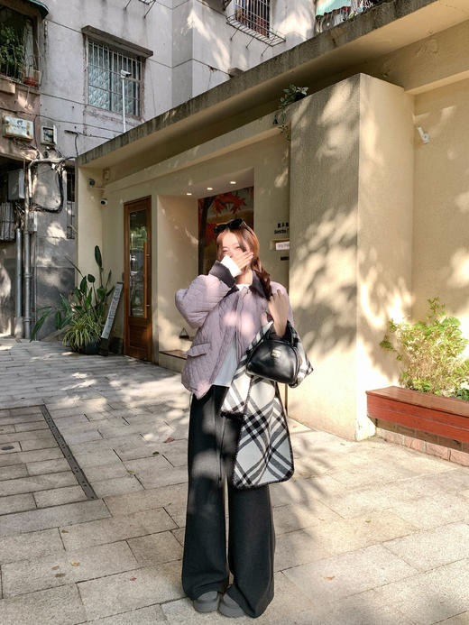 <曾小咸推荐>现货秒杀 ！微信超特价！撞色翻领菱格棉服 日常329.99 立减190 秒杀139.99！！ 商品图6