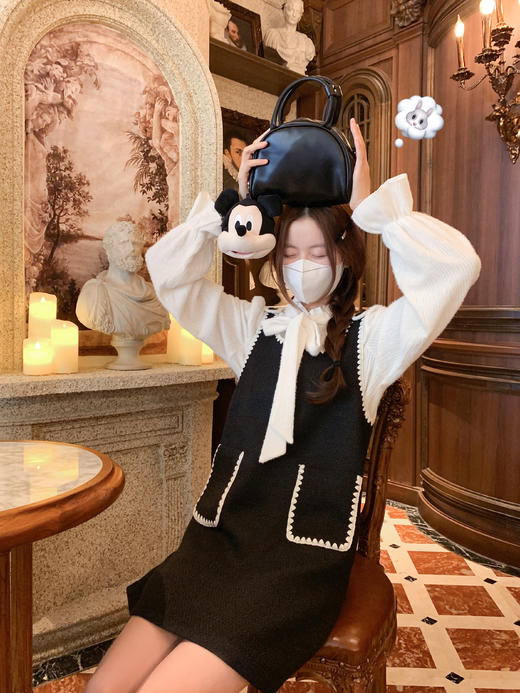 <曾小咸推荐>2.4现货秒杀 ！微信超特价！系带蝴蝶结衬衫 日常179.99 立减100 秒杀79.99！！小香风背心连衣裙  秒杀89.99！！ 商品图7