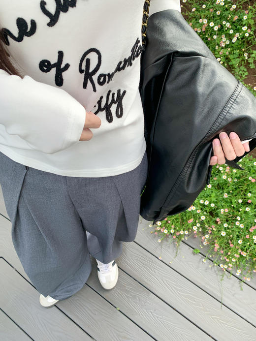 <曾小咸推荐>现货秒杀 ！微信超特价！纯欲风英文V领长袖T恤 日常129.99 立减60 秒杀69.99！！西装裤 秒杀89.99！！ 商品图7