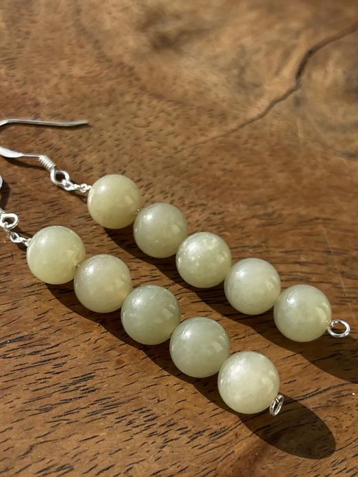 若羌黄口料白玉珠首饰三件套组，顺丰包邮 商品图10