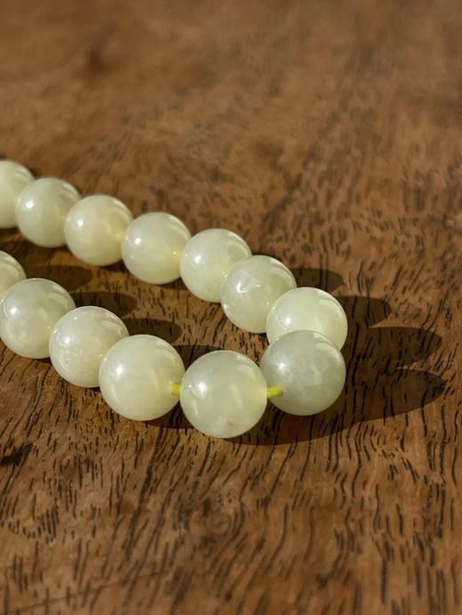 若羌黄口料白玉珠首饰三件套组，顺丰包邮 商品图6