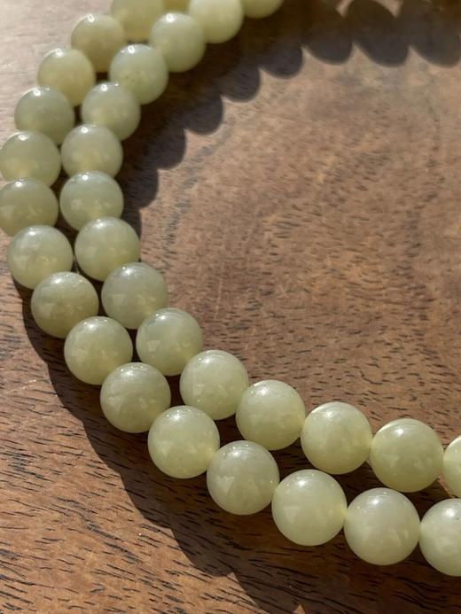 若羌黄口料白玉珠首饰三件套组，顺丰包邮 商品图12