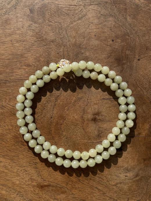 若羌黄口料白玉珠首饰三件套组，顺丰包邮 商品图1