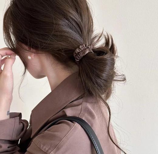 F012466少女风法式富家女缎面褶皱发圈6件套 商品图11