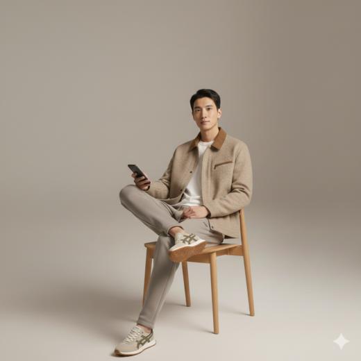 微信25D963-4104休闲针织运动裤 商品图2