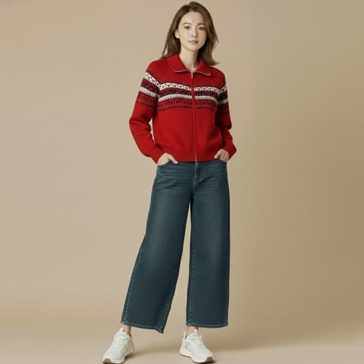 微信25D614-4106低领羊毛衫 商品图3