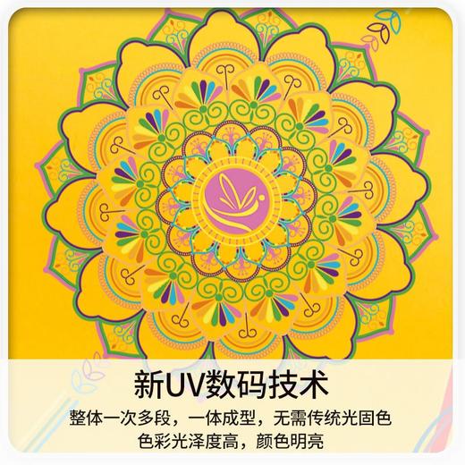 彩虹瑜伽垫PU天然橡胶防滑运动健身垫体位线加厚土豪垫子CK 商品图2