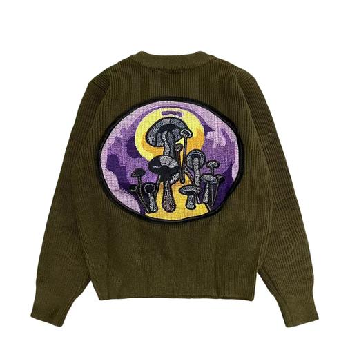 F012434联名款重工徽章贴布绣情侣V领针织毛衣 商品图8