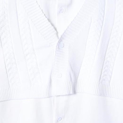 7022SDSA男士秋冬新款痞帅男装韩版简约纯色拼接针织长袖衬衫百搭休闲 商品图3