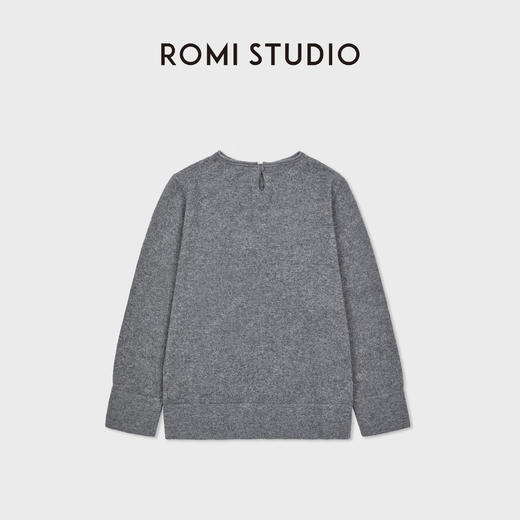 ROMI STUDIO“极简老钱”100%美丽诺绵羊毛轻舒套头毛衣 RWCAS65765 商品图0