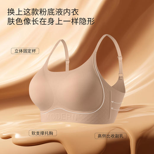 【2件装】舒妍娜软支撑乳胶杯内衣 柔软亲肤 自然挺拔聚拢 立体固定杯稳定承托 多色可选 商品图5