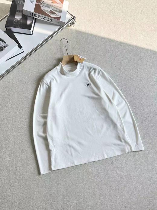 F012413纯色百搭系列半高领加绒打底衫情侣款 商品图5