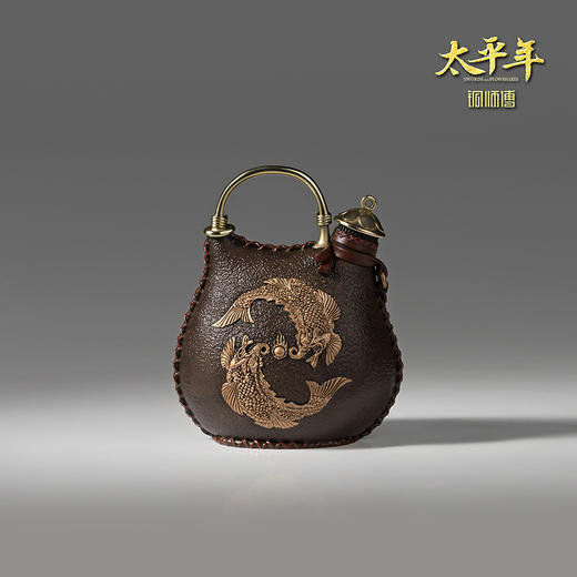 铜师傅 吴越水囊《太平年》联名款  官方正版授权 家居工艺品摆件 商品图2
