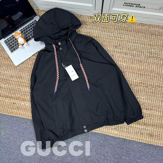 F012401秋冬系列满logo双面复古夹克外套男款 商品图3
