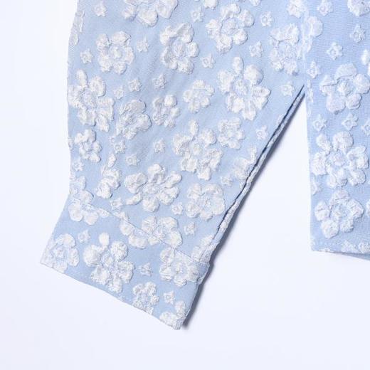 6944SDSA男士秋冬新款痞帅男装潮牌高街提花花卉翻领长袖衬衫百搭时尚 商品图4