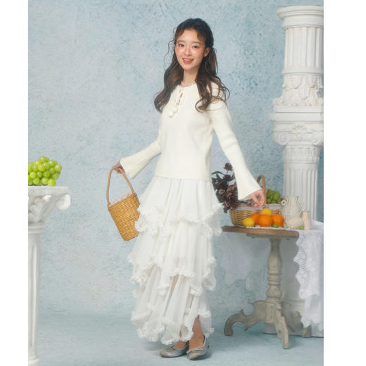 法式纯欲镂空毛球毛衣-纪念日百货门店同款169262217 商品图3