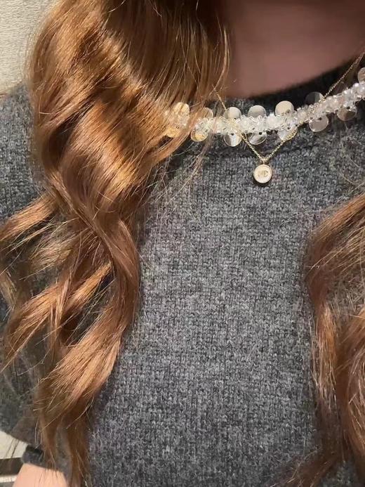 F012415新款百搭设计感十足贝母小双C项链 商品图13