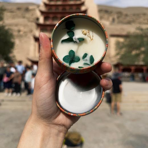 【 飘香敦煌·铁盒熏香蜡烛】敦煌小众香薰蜡烛 花香家用办公室香薰 商品图4