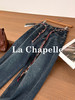 专柜实拍【磨毛/附赠腰带】拉夏贝尔/La Chapelle官网600+高品质！宽松慵懒感显瘦百搭直筒牛仔裤 商品缩略图7