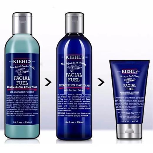 【保税直发】Kiehl's科颜氏男士保湿三件套盒（洁面啫喱250ml+爽肤水250ml+保湿乳液75ml）“请单拍-合并订单不发货 商品图4