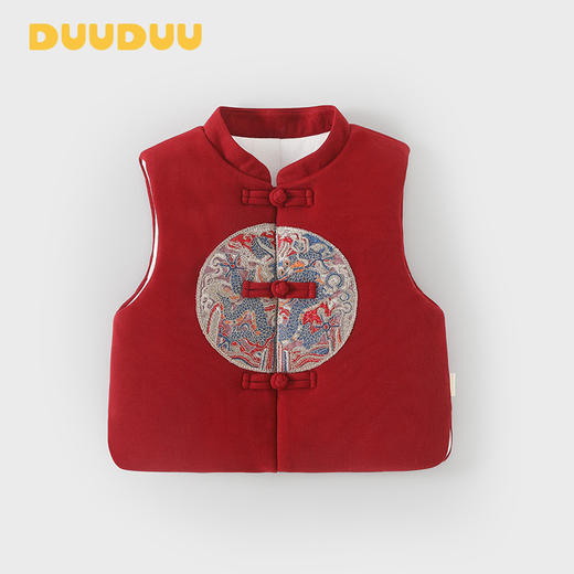 DUUDUU新年满月宝宝保暖连体衣冬季a类新中式拜年婴儿过年衣服 商品图13