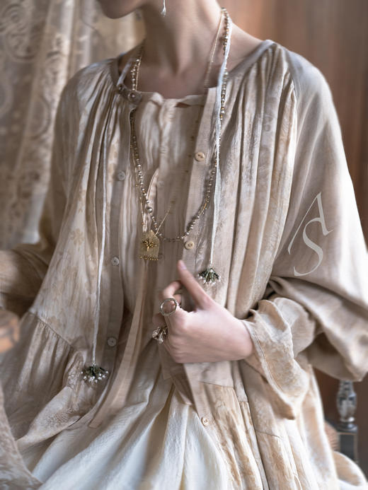 Jai  伯利恒之星手工织造泰丝钉珠项链 商品图14