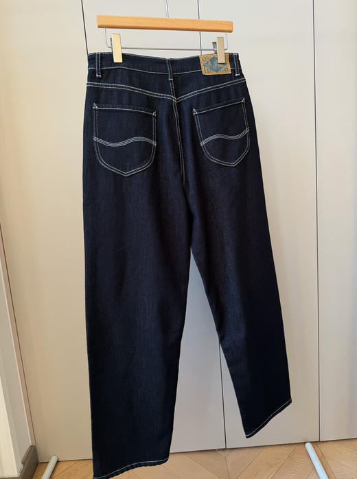 男士lee原单加绒直筒牛仔裤 商品图2