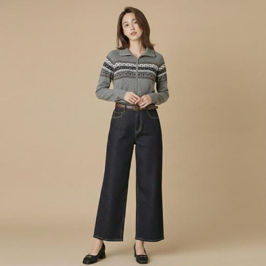 微信25D614-4106低领羊毛衫 商品图1