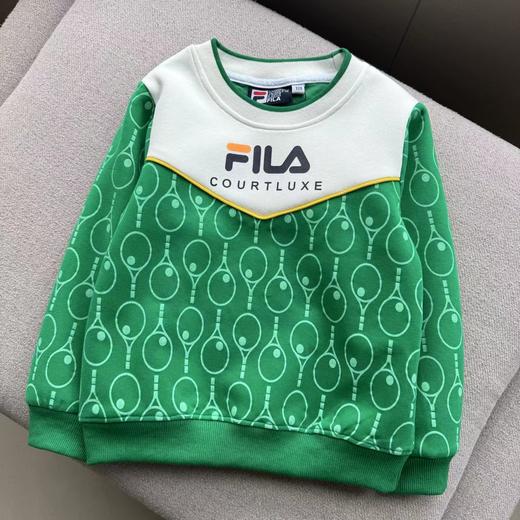 F012444春季2026新款绿色满印圆领套装男女宝宝同款 商品图6
