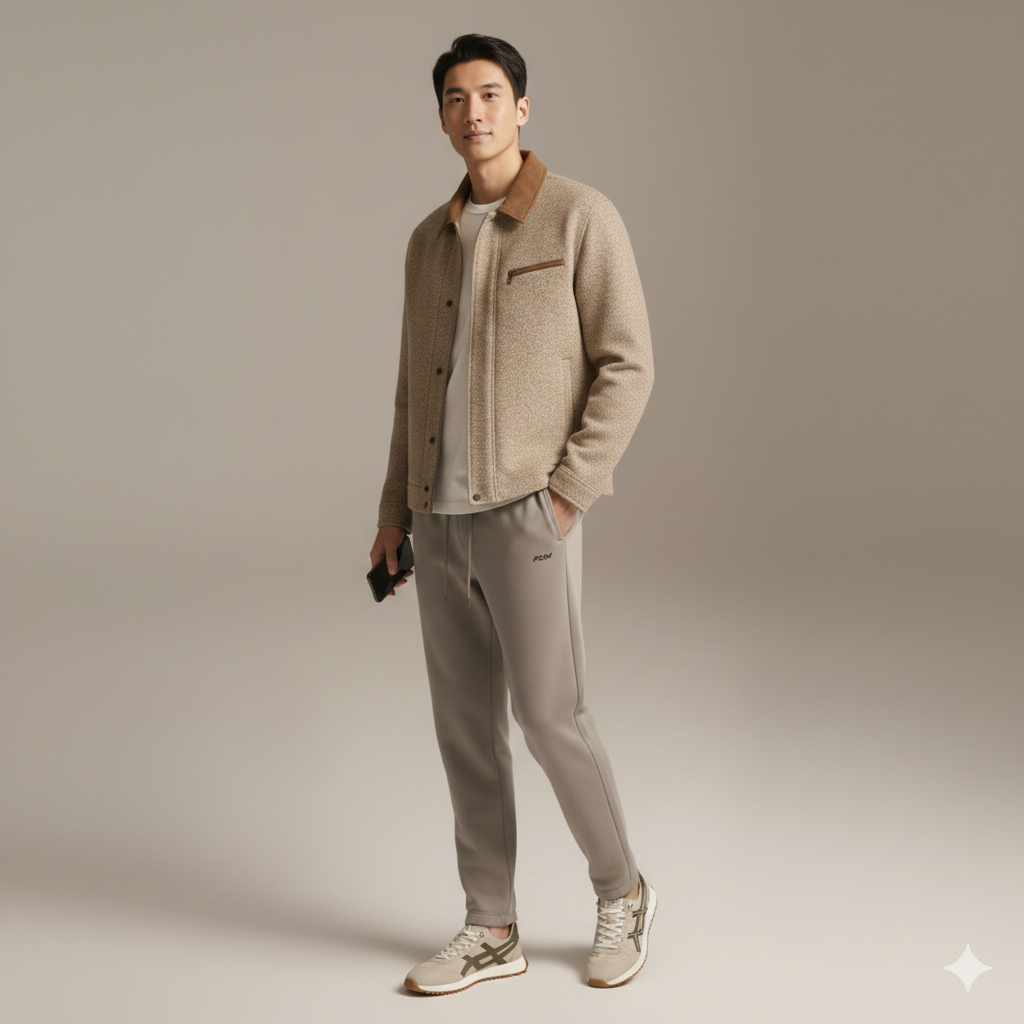 微信25D963-4104休闲针织运动裤