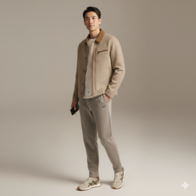 微信25D963-4104休闲针织运动裤