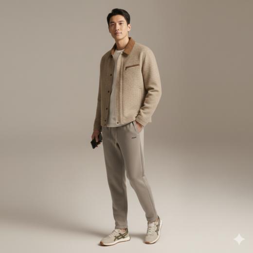 微信25D963-4104休闲针织运动裤 商品图0