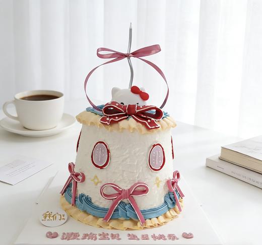 客定款~Kitty玩偶蛋糕-低糖处理无添加 商品图1