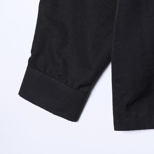 SDSA男士春夏新款痞帅男装潮牌时尚纯色褶皱翻领衬衫休闲百搭舒适 商品图3