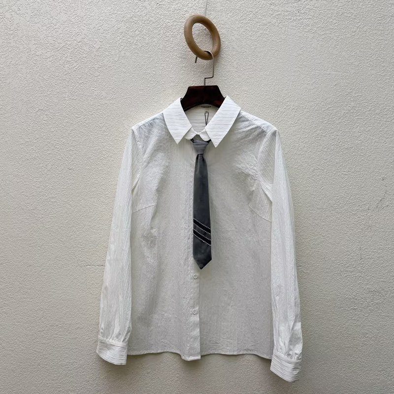 Famecoco范可儿休闲款短开身衬衣FAB8BH013 商品缩略图0