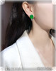 高冰种艳绿蛋面耳钉【6221501】具体价格微信咨询 商品缩略图4