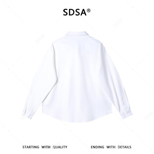 7022SDSA男士秋冬新款痞帅男装韩版简约纯色拼接针织长袖衬衫百搭休闲 商品图5