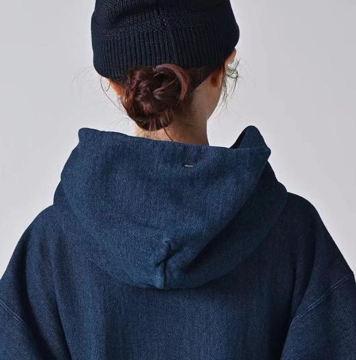 F012475靛蓝吉它刺绣侧拼罗纹插兜连帽衫卫衣 商品图9