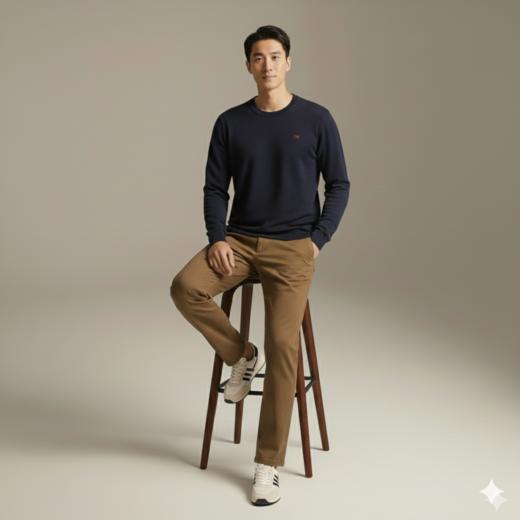 微信25D963-2106休闲贴袋布裤 商品图0