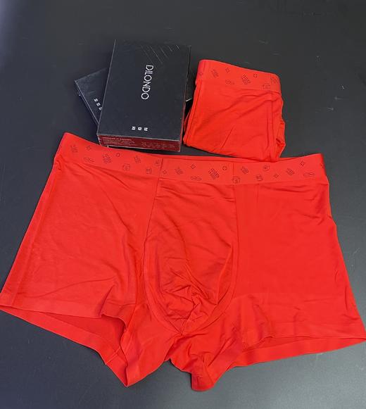 福字大红色80支莫代尔男士四角裤亲肤舒适透气22906740 商品图4